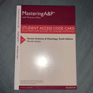 Mastering A&P Human Anatomy & Physiology, 10 Edition, Marieb, Hoehn